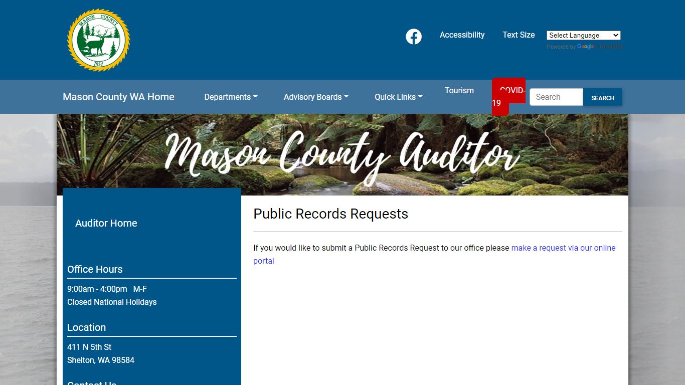 Mason County Public Records Requests